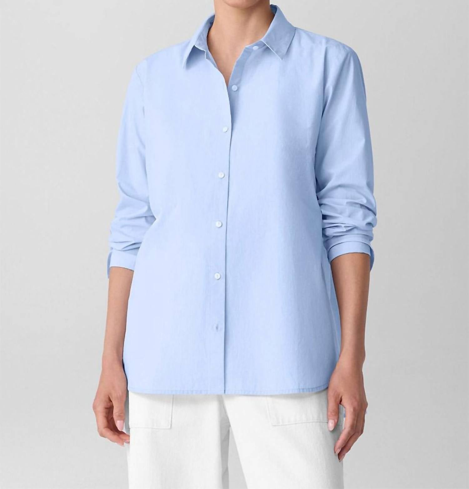 Eileen Fisher - Women's Classic Collar Long Shirt
