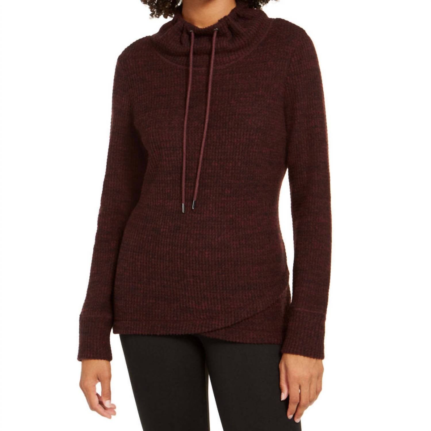 Ideology - Women's Activewear Cowl Neck Tulip Hem Top