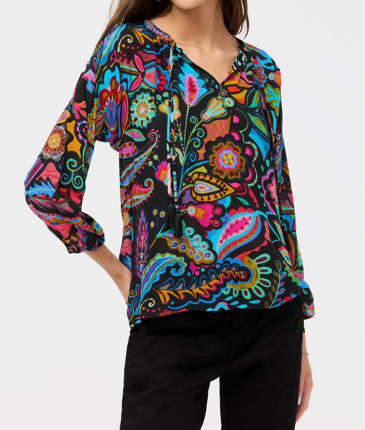 Johnny Was - Margot V-neck Blouse