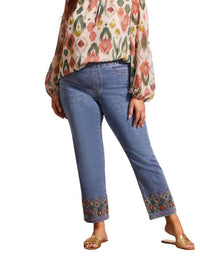 Tribal - Puff Sleeve Blouse - PLUS