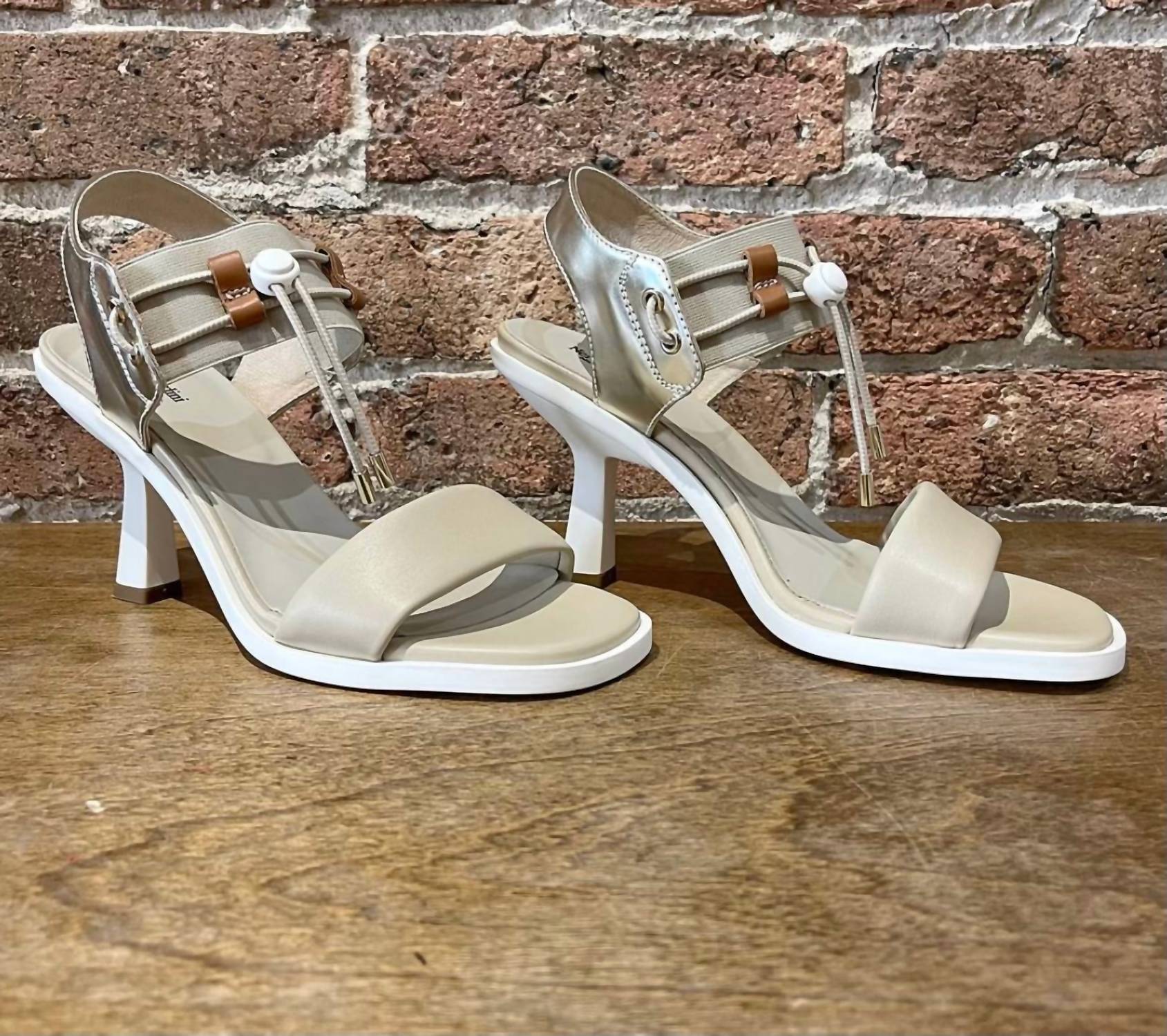 Nerogiardini - Women's Bungee Leather Dress Sandals