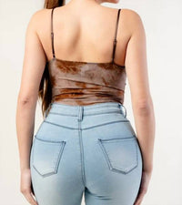 Privy - Aylani Tie Dye Bustier Style Mesh Bodysuit