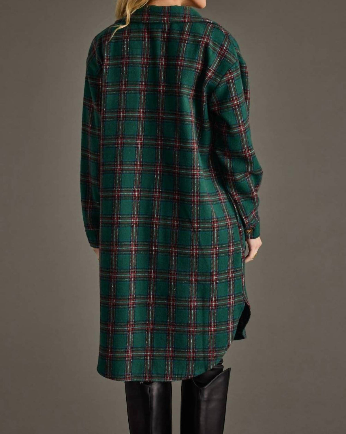Panache - Plaid Long Shacket