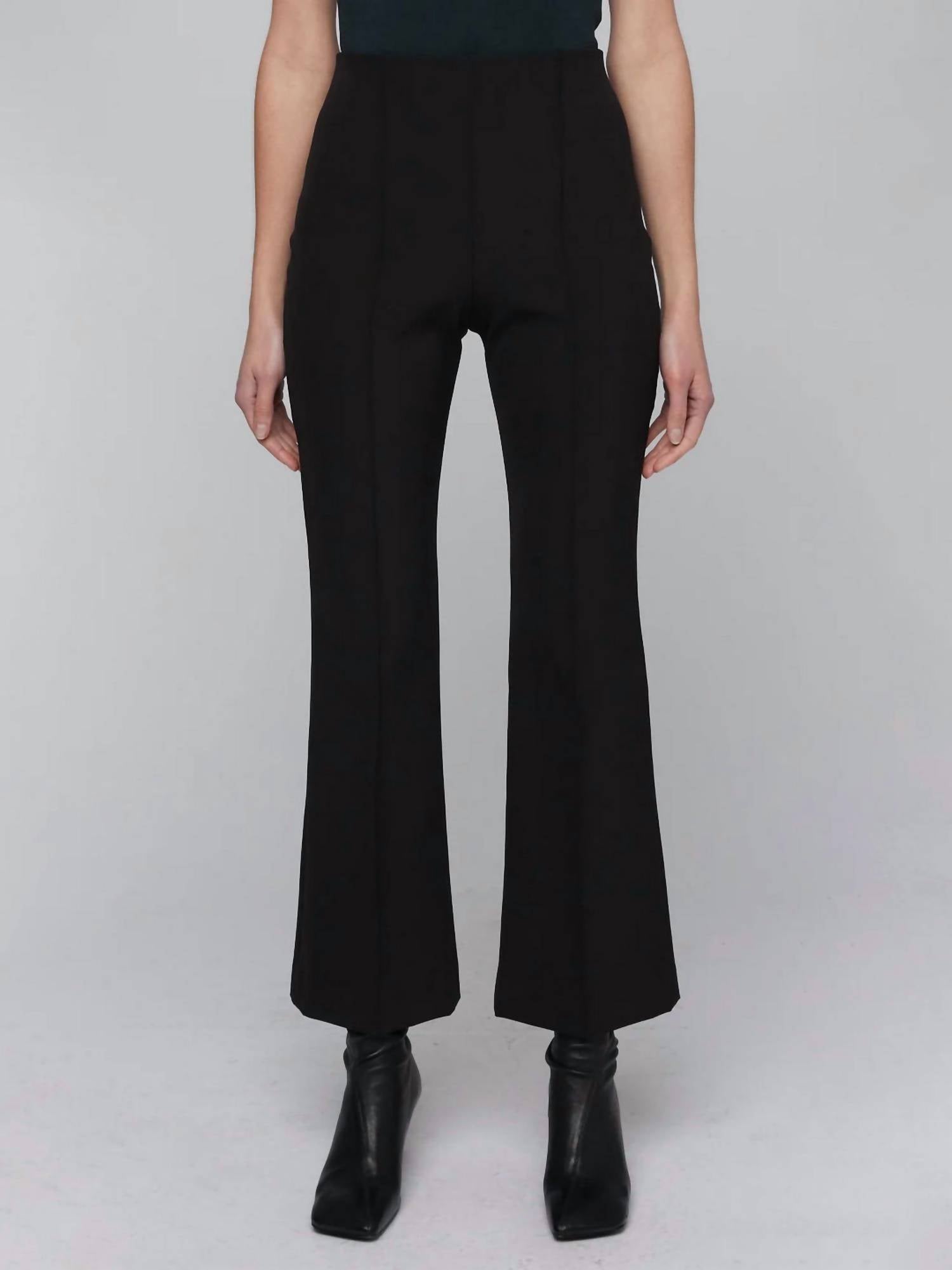 A.L.C. Jalen Cropped Flare Pants in black - women's pants