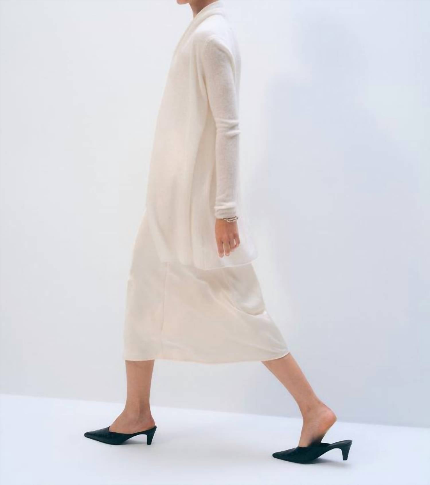 White + Warren - Cashmere Trapeze Cardigan