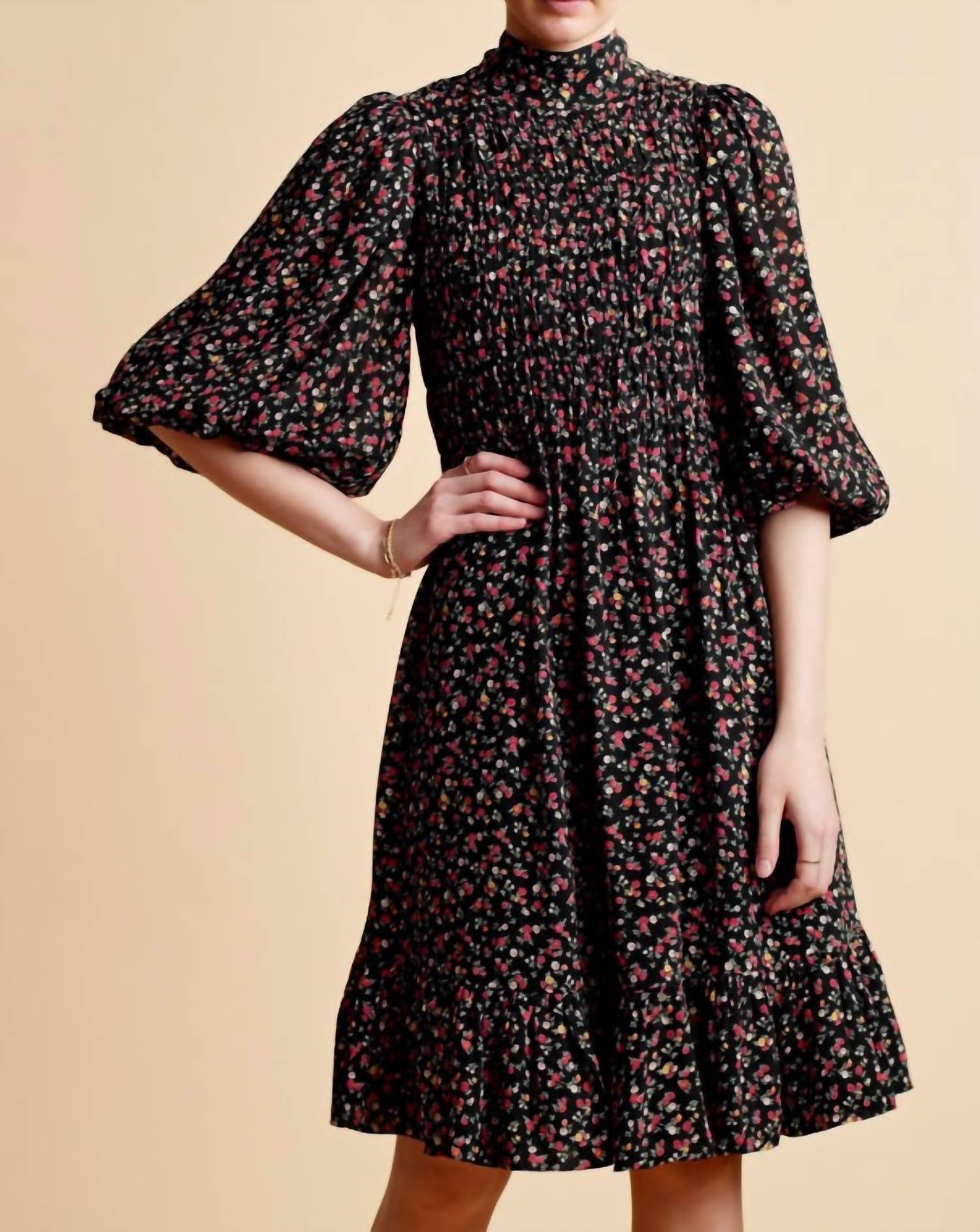 Bytimo - Women's Drapy Georgette Mini Dress