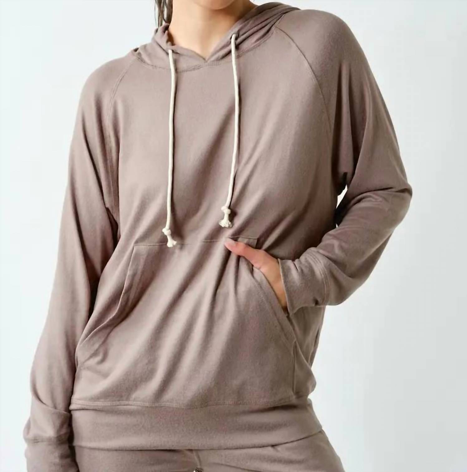 Mono B - Lightweight Brushed Hacci Hoodie
