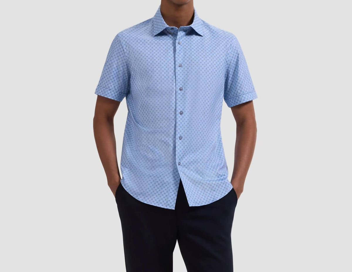 Bugatchi Uomo - Miles OoohCotton® Geometric Short-Sleeve Shirt