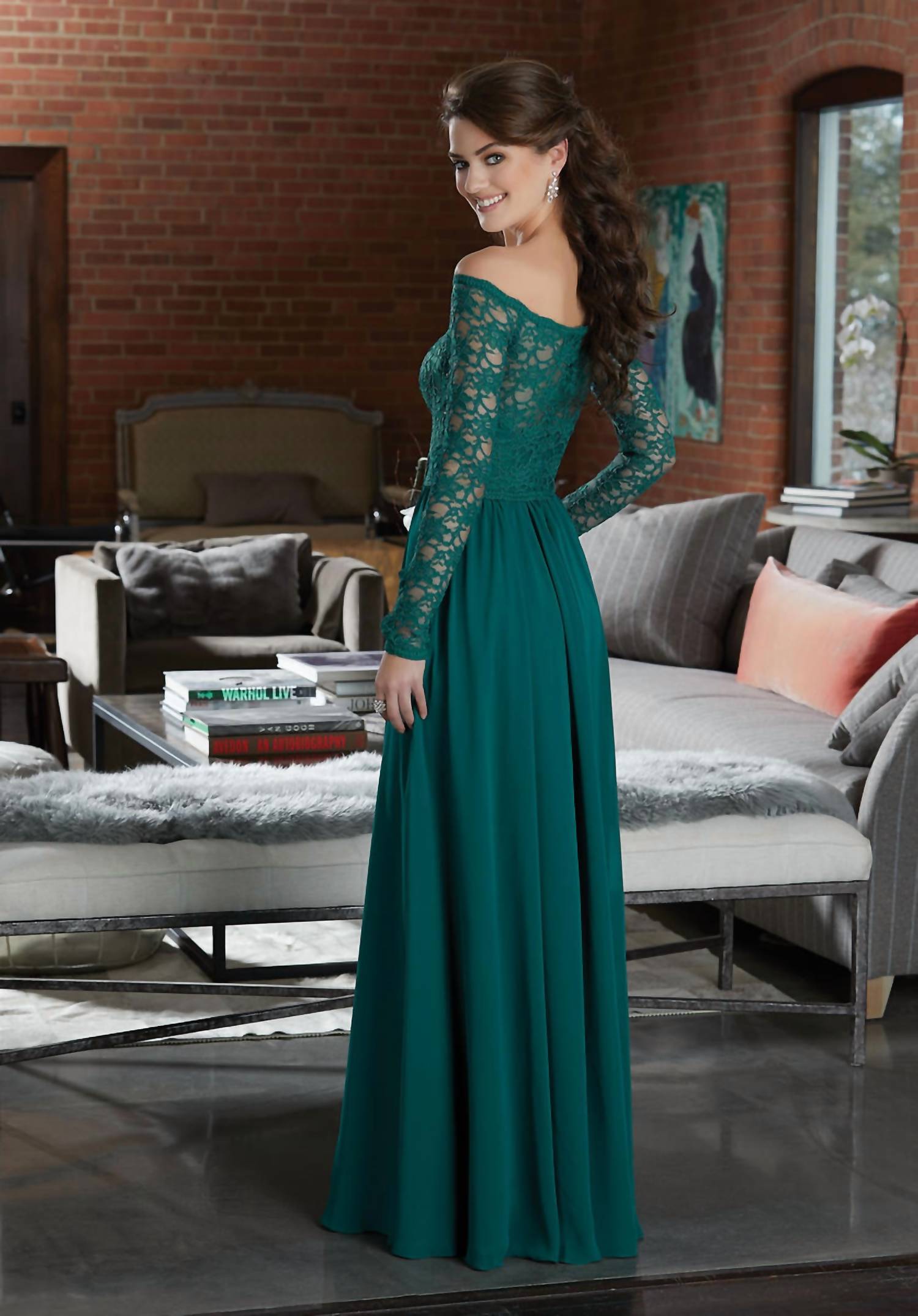 Morilee - Lace Bodice Bridesmaid Dress