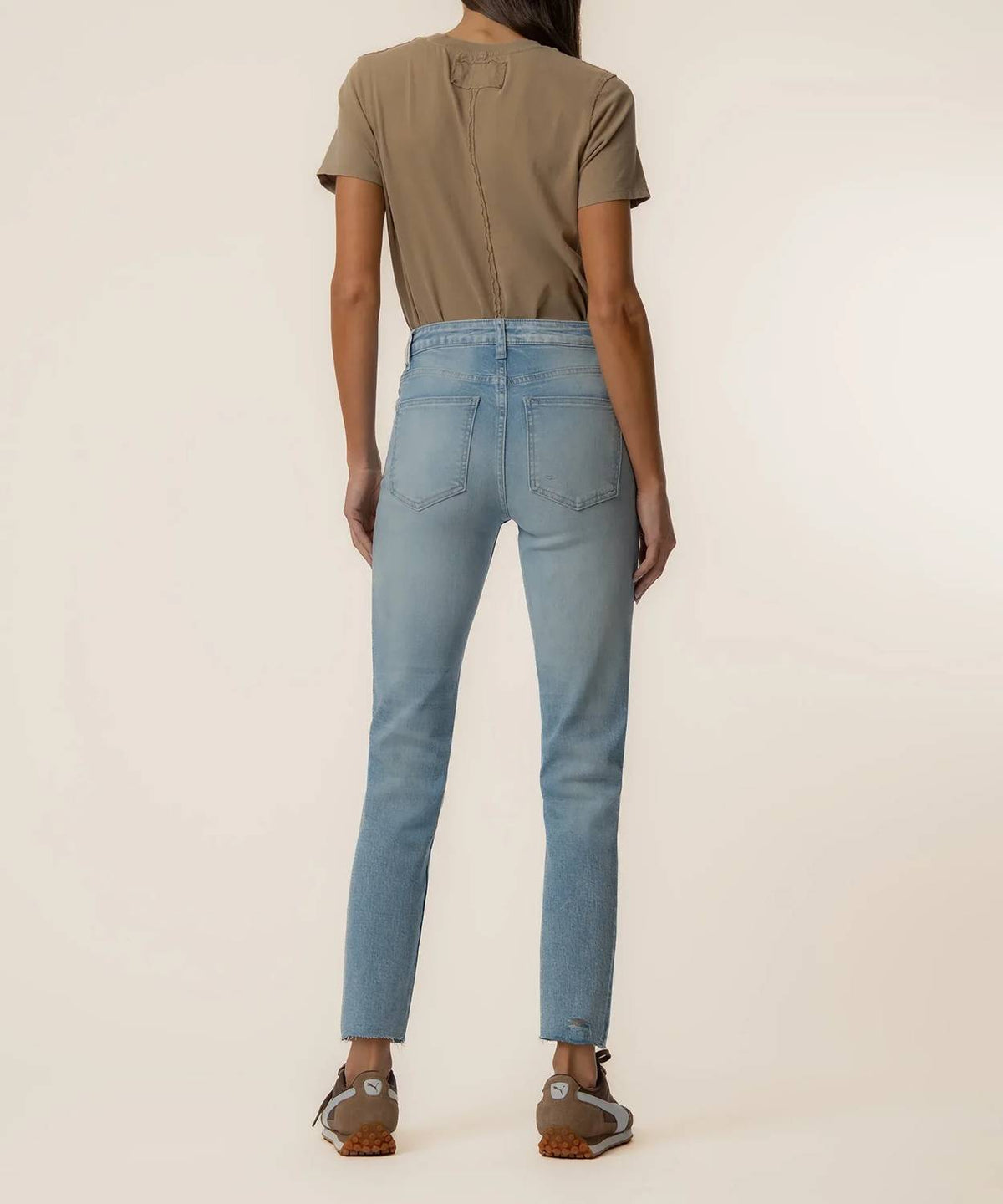 Kut From The Kloth - Rachael High Rise Fab Ab Mom Raw Hem Jeans