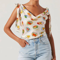 Astr - Allexina Cowl Neckline Top