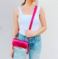 Caroline Hill - Women's Tatum Convertible Clear Sling Belt Crossbody Bag