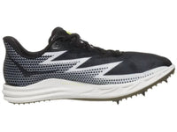 Hoka Unisex Crescendo Md Racing Shoes in black white 1 - women's shoe - detail view