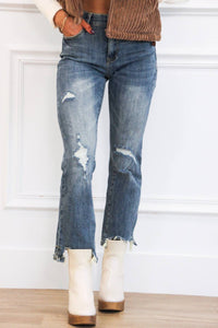 Special A - Jayme Distressed Straight Leg Jeans