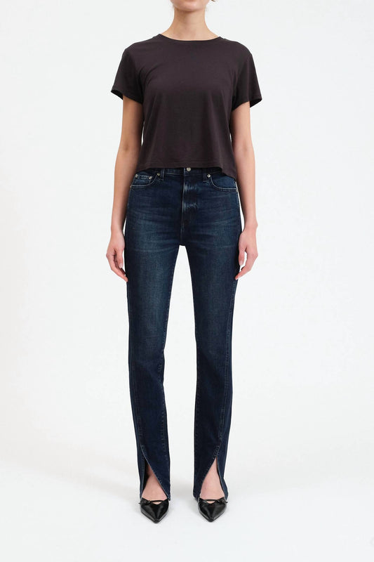 Daze - Downtown High Rise Split Slim Jean