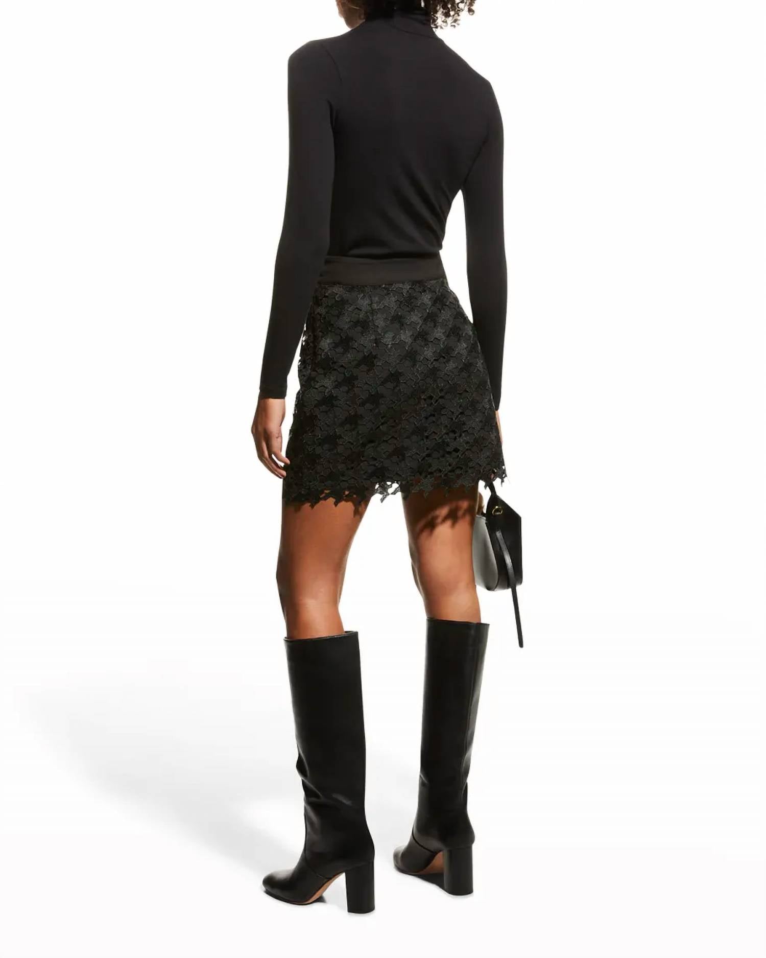 MODERN MINI HERRINGBONE SEQUIIN SKIRT
