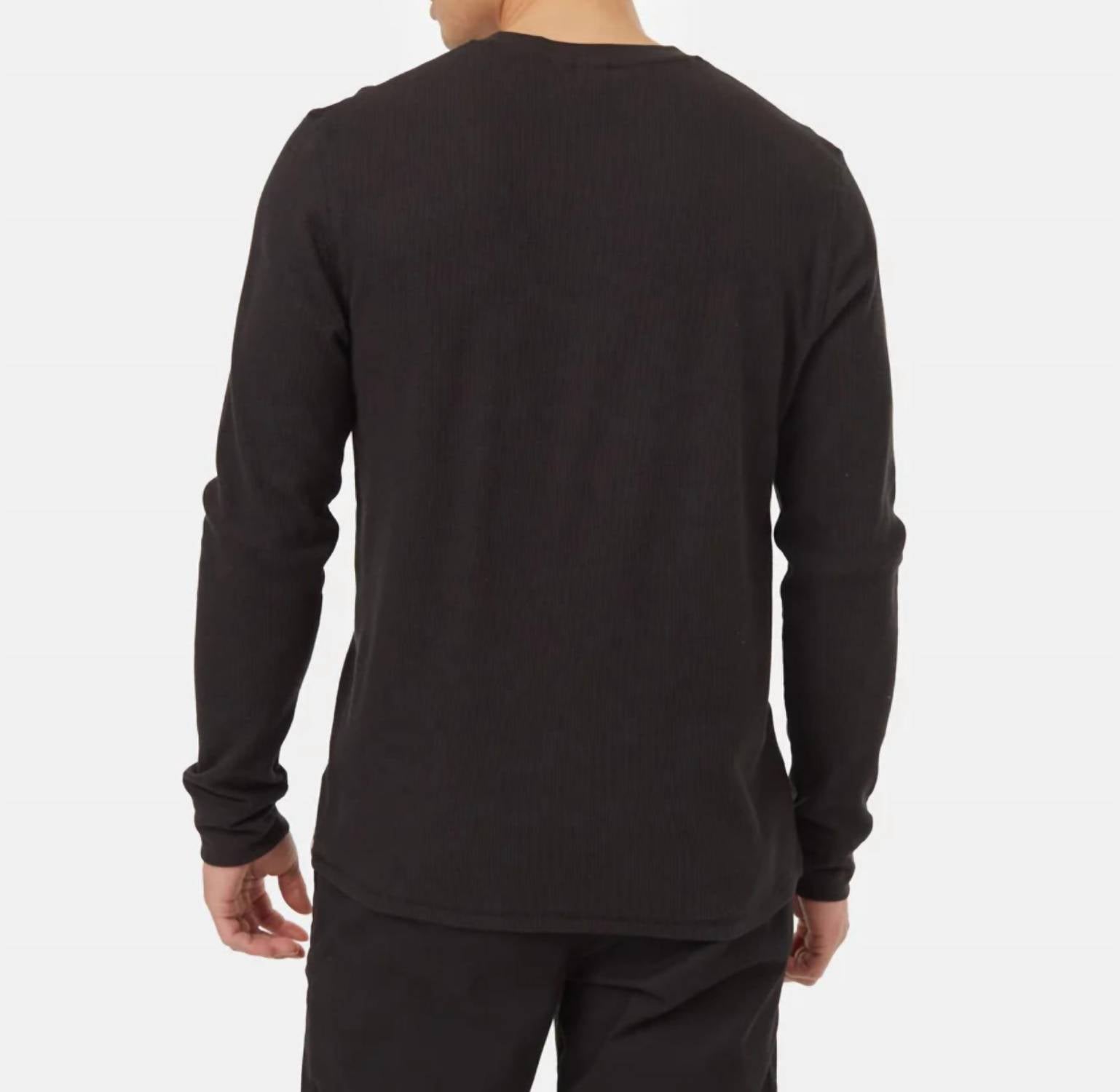 Tentree - Waffle Henley Long Sleeve T-shirt