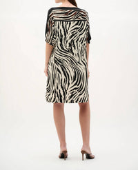 Joseph Ribkoff - Woven Animal Print Straight Dress