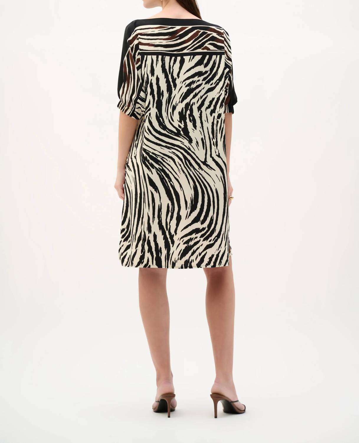 Joseph Ribkoff - Woven Animal Print Straight Dress