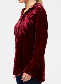 Johnny Was - Molly Velvet Vintage Button Down Shirt