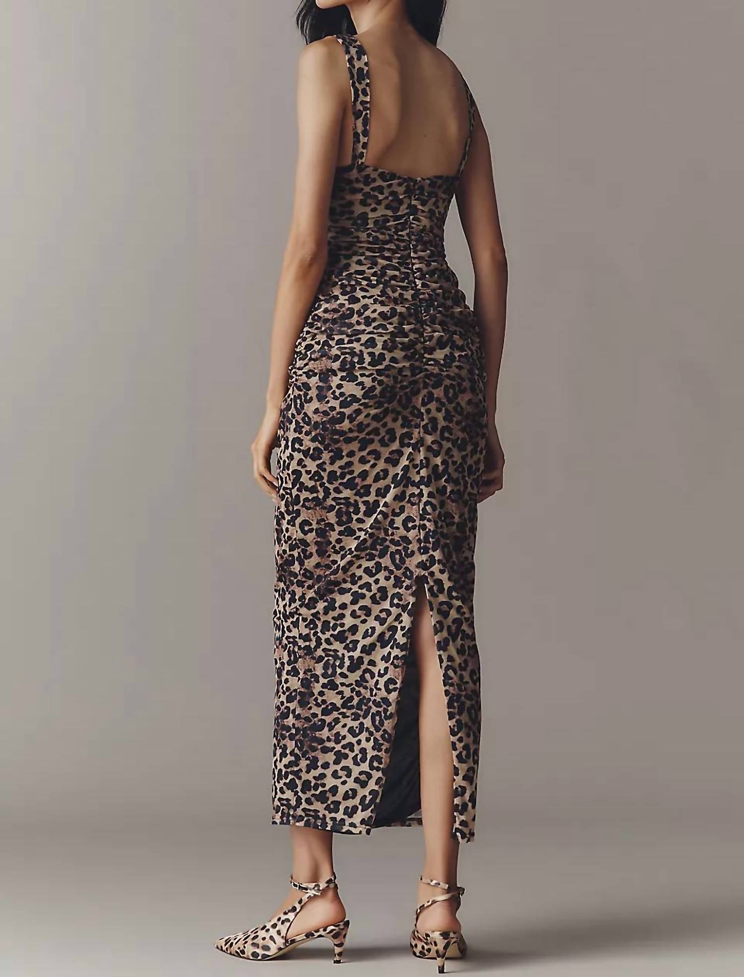 Bishop + Young - Ruched Cowl Neck Dress
