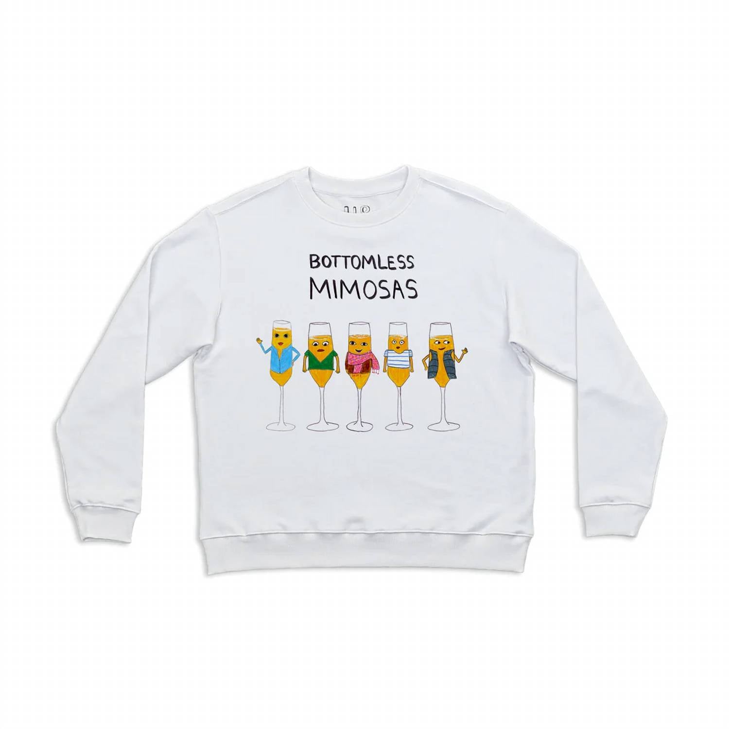Unfortunate Portrait - Unisex Bottomless Mimosas Crewneck Sweatshirt