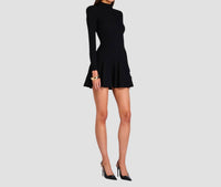 RETROFETE Sydonie Knit Mini Dress in black - women's dress - alternate view