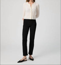 Paige Cindy Slim Leg Jeans in black shadow - women's jeans - view 4