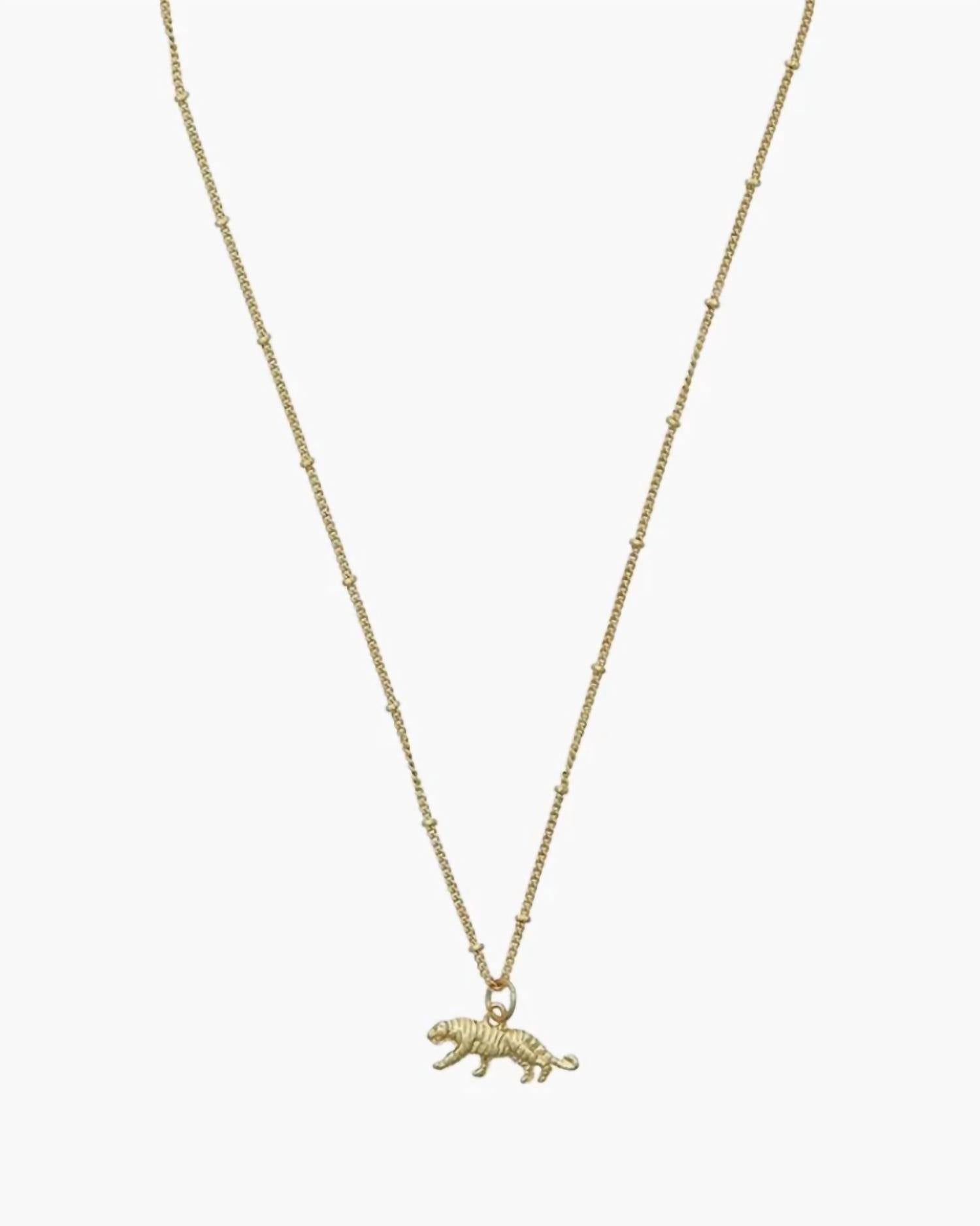 Susan Shaw - Women's Dainty Tiger Necklace
