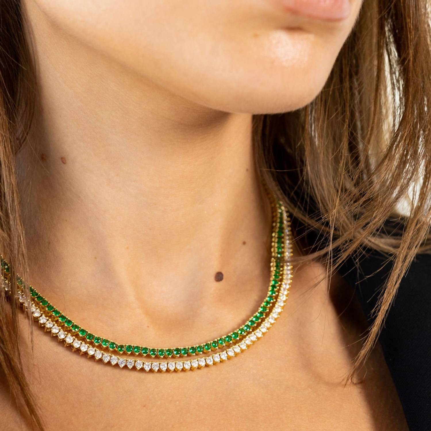 Sahira Jewelry Design - Women's Melinda Tennis Necklace