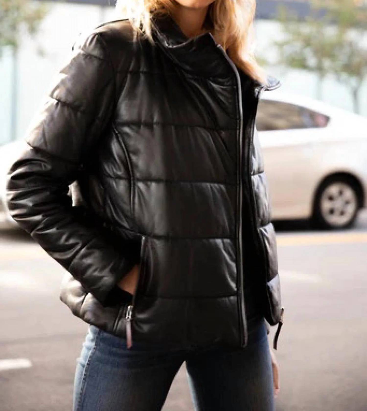 Mauritius - Rena Leather Puffer Jacket