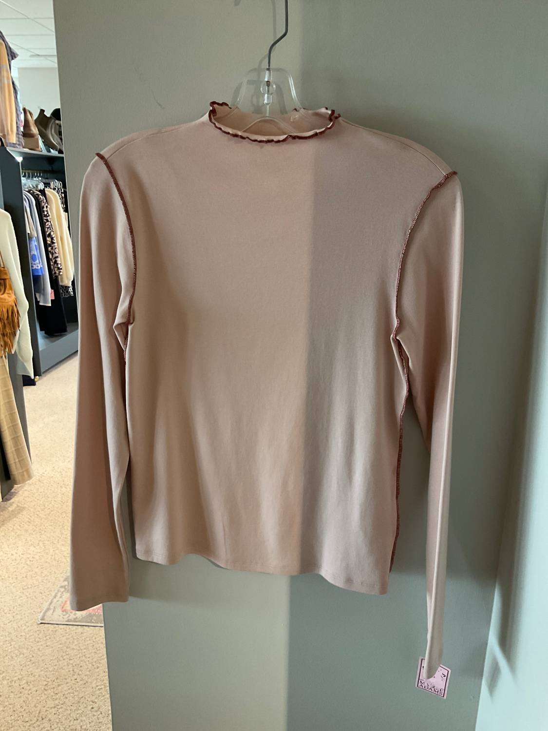 Lilla P - Women's Ruffled Neck Top