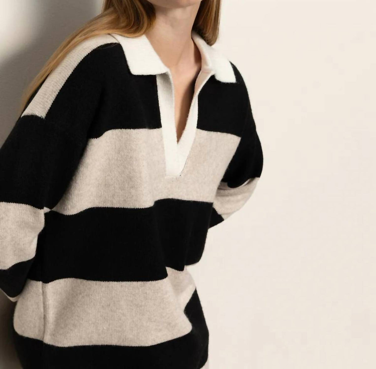 Sanctuary - Polo Striped Sweater Dress