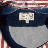 La Miniatura Kids Velvet Dress in indigo - kids' dress - view 4