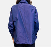 Psophia Taffeta Blouse With Flowers in hyacinth - women's blouse - detail view