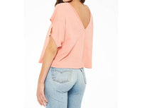PROJECT SOCIAL T No Rules V Back Tee in spanish coral - women's t-shirt