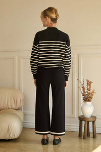 Skies Are Blue - Eleanor Stripe Crewneck Sweater