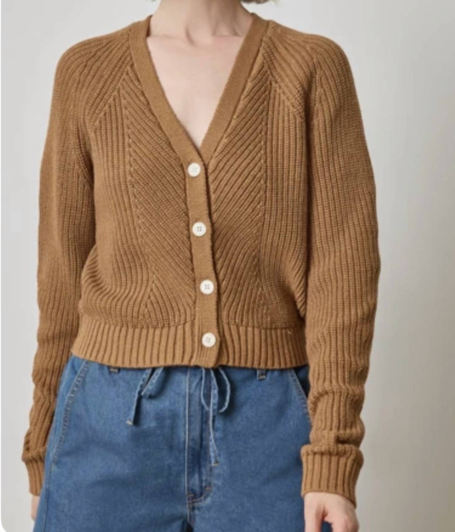 Lilla P - Shrunken V-neck Cardigan