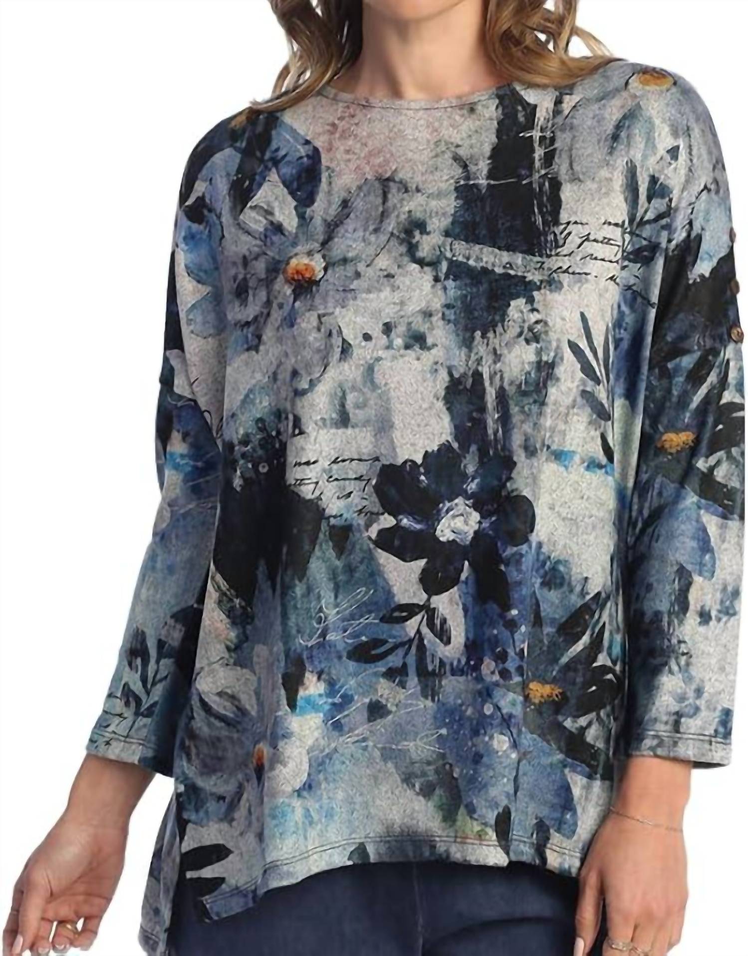 Jess & Jane - Carolina Burnout Rounded Hem Top