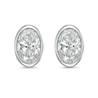 Diana M Jewels - Women's Oval Lab-grown Diamond Stud Earrings (4.00 Tcw) - Signature Plus