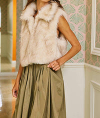 Bucketlist - Soft Faux Fur Cropped Cozy Vest