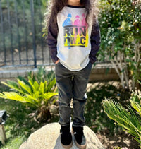 Rowdy Sprout - Kid's Run DMC Raglan Tee