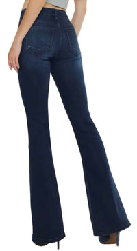 Kancan - Women's Mid Rise Flare Jeans