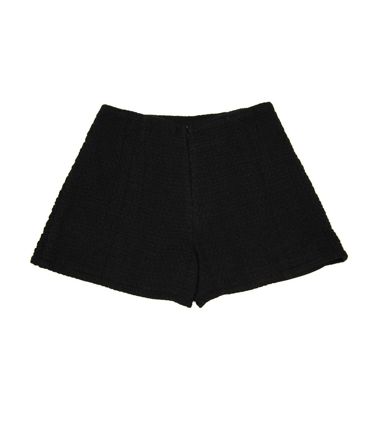 8apart Women's Kennedy Tweed Mini Skort in black - women's skirt - view 4