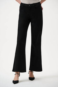 Joseph Ribkoff Goldie Wide Leg Jeans in black - women's pants
