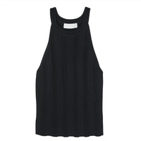 Moussy Women's Braid Delta Tank Top in black - women's tank top