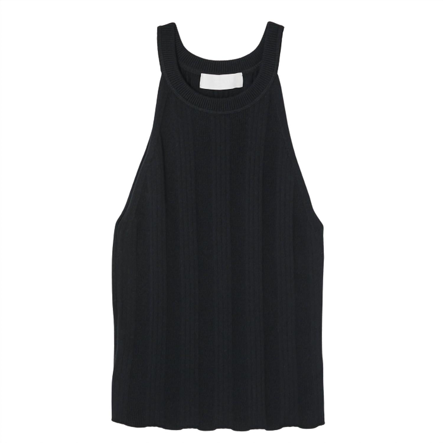 Moussy Women's Braid Delta Tank Top in black - women's tank top