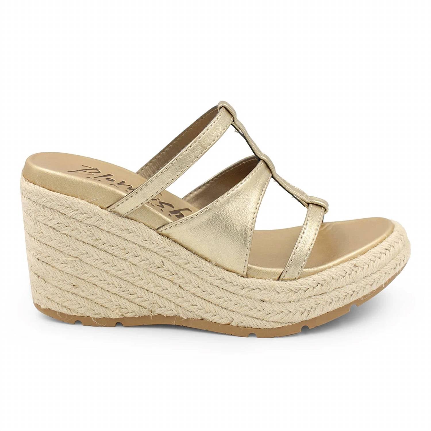BLOWFISH Women's Bahia Rope Sandal in gold - women's sandal - detail view