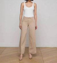 L'Agence - Alicent High Rise Sneaker Wide Leg Jean
