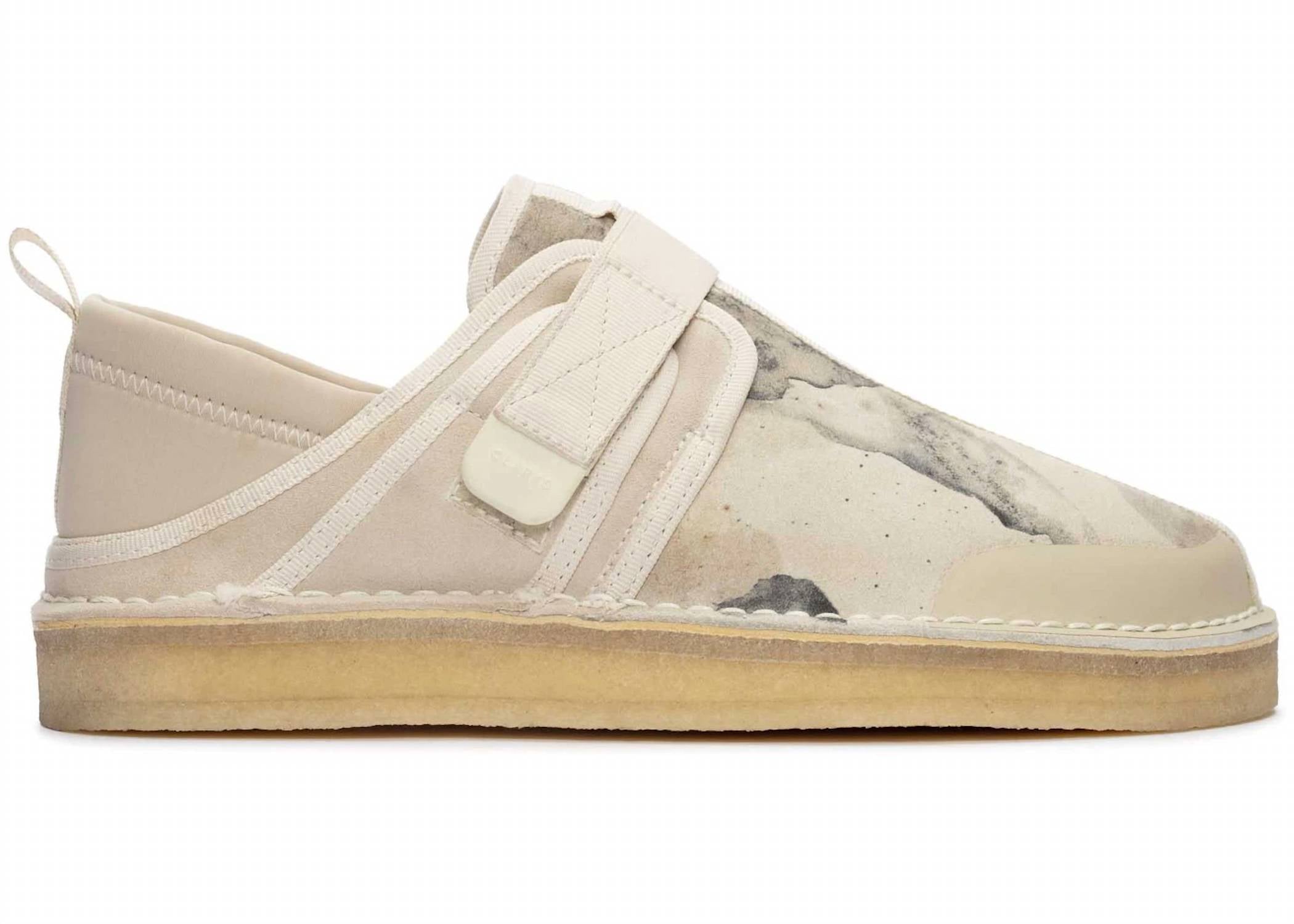 Clarks Men's Trek Taiyo Shoe in off white camoflage - men's sneaker